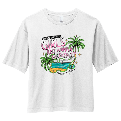 Palm Paradise Boxy Tee (Traditional Women's Sizing)