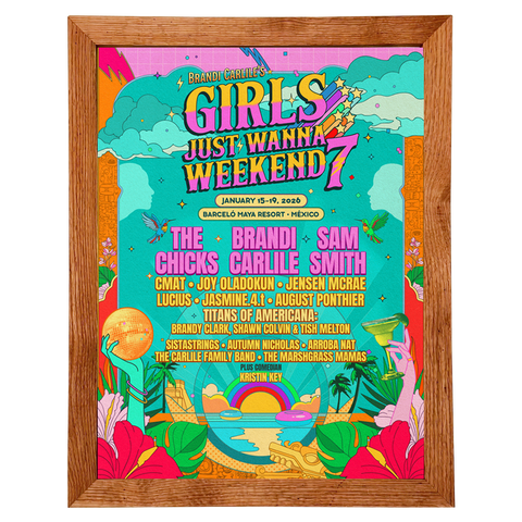 Framed GJWW7 Lineup Poster