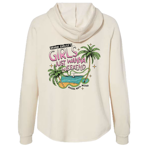 Palm Paradise Cozy Zip-Up (Traditional Women's Sizing)